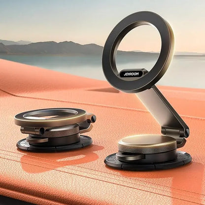 Joyroom All-Metal Magnetic Car Mount - Foldable Phone Holder for Tesla Dashboard and iPhone