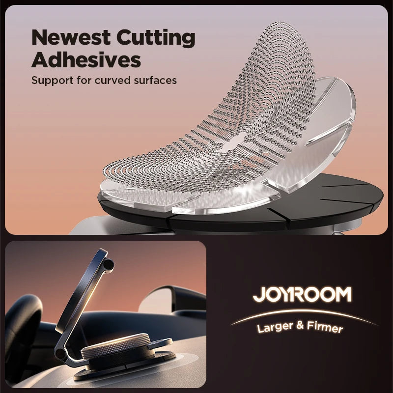 Joyroom All-Metal Magnetic Car Mount - Foldable Phone Holder for Tesla Dashboard and iPhone