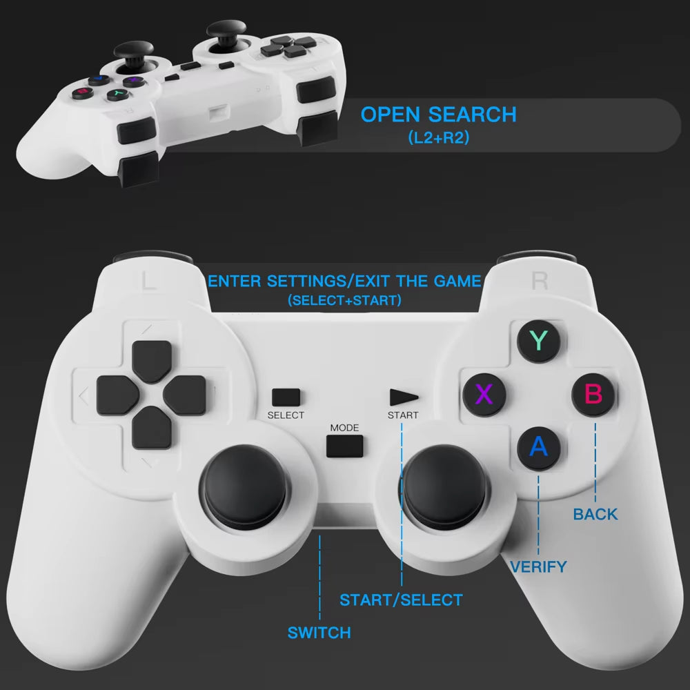 P30MAX Android 11 Gaming Projector - 64GB TF Card, Wireless Gaming Controller, Dual Wi-Fi, 1280x720P Portable Home Theater